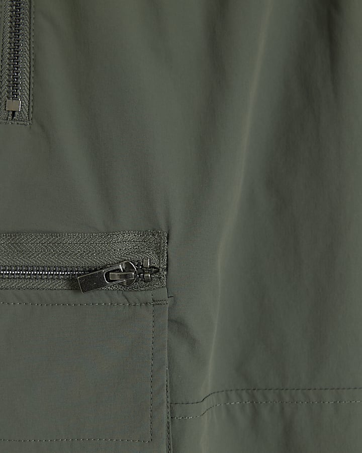 Green Skinny Fit Cargo Trousers