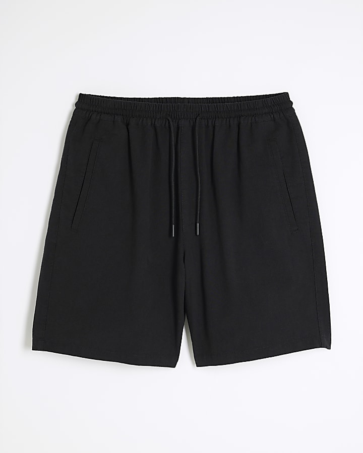 Black Pull On Shorts