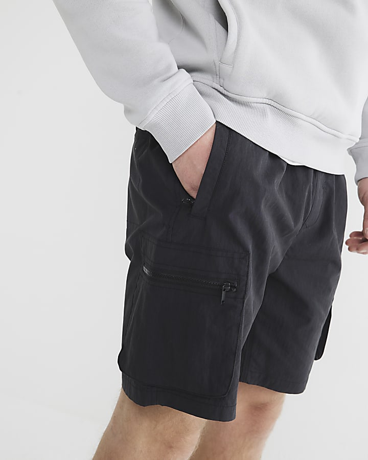 Black Cargo Shorts