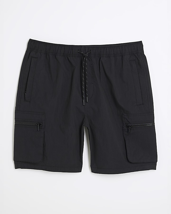 Black Cargo Shorts