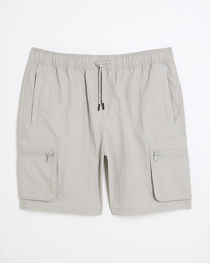 Grey Cargo Shorts