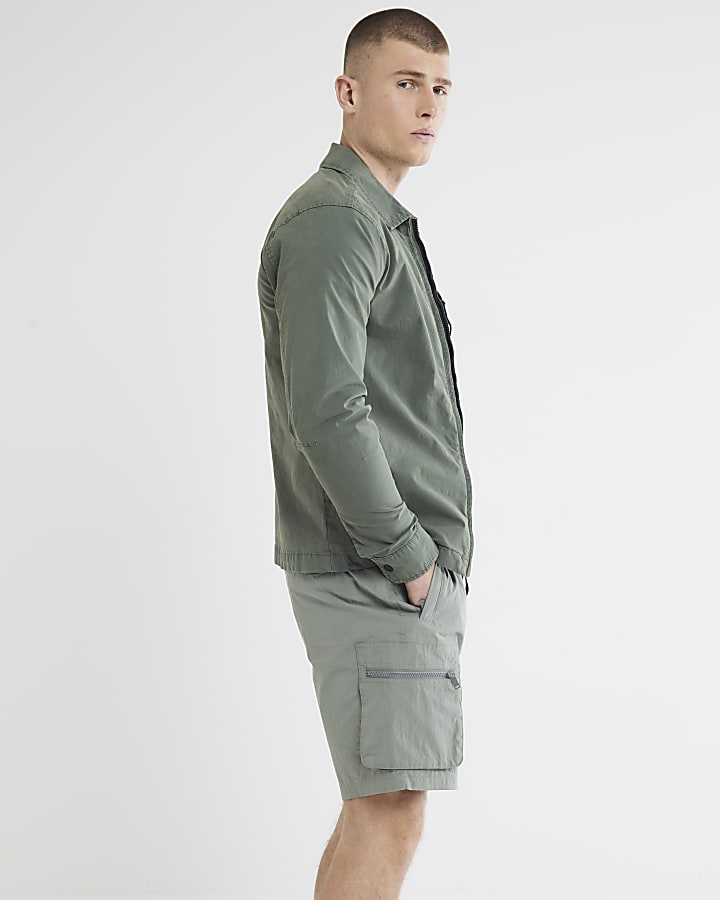 Green Cargo Shorts