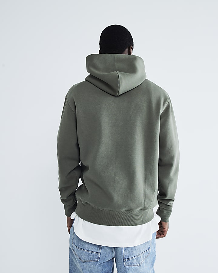 Khaki Long Sleeve Essential Hoodie