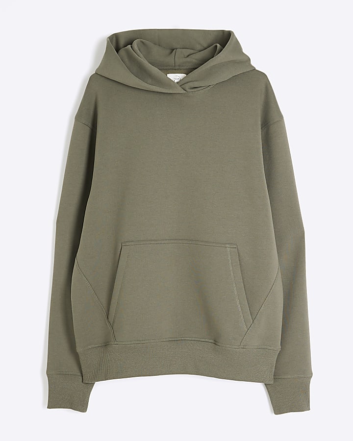 Khaki Long Sleeve Essential Hoodie