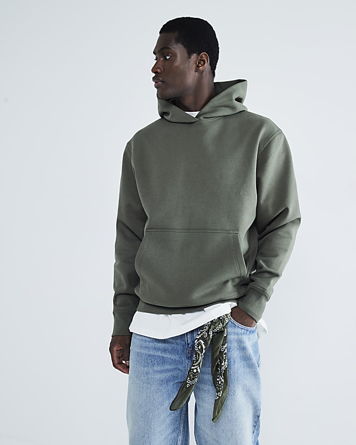 Khaki Long Sleeve Essential Hoodie