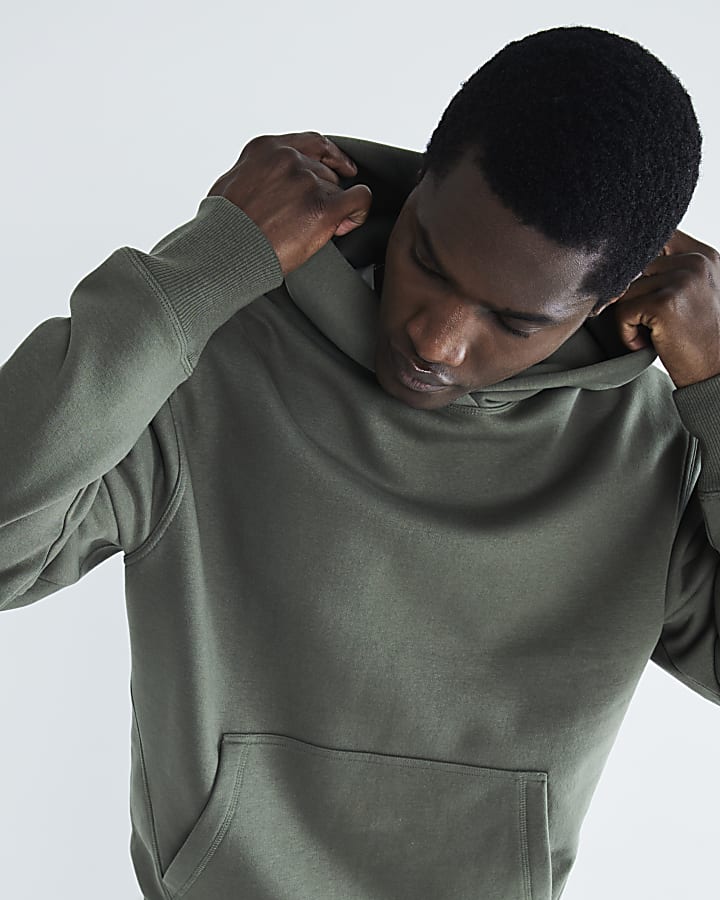 Khaki Long Sleeve Essential Hoodie