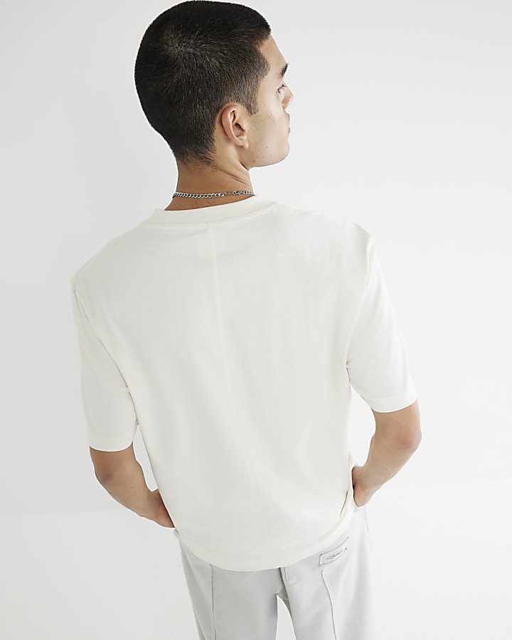 Beige Regular Fit RI Studio T-Shirt