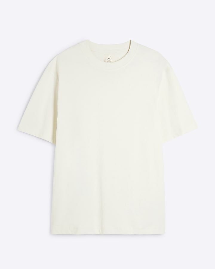 Beige Regular Fit RI Studio T-Shirt