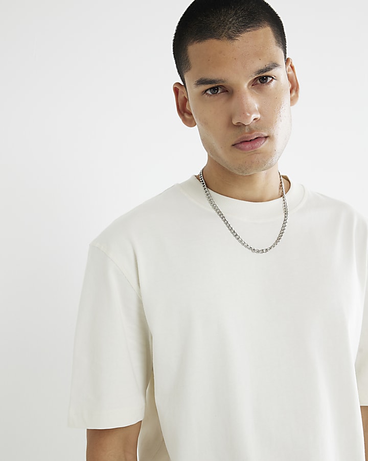 Beige Regular Fit RI Studio T-Shirt