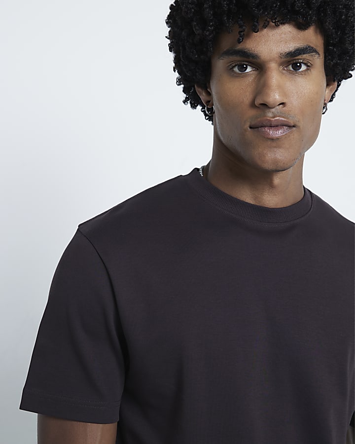 Brown Slim Fit RI Studio T-Shirt