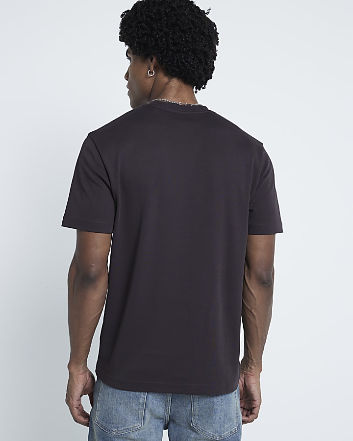 Brown Slim Fit RI Studio T-Shirt