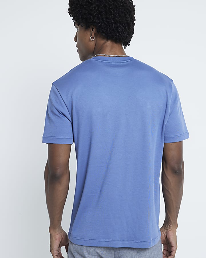 Blue Slim Fit RI Studio T-Shirt