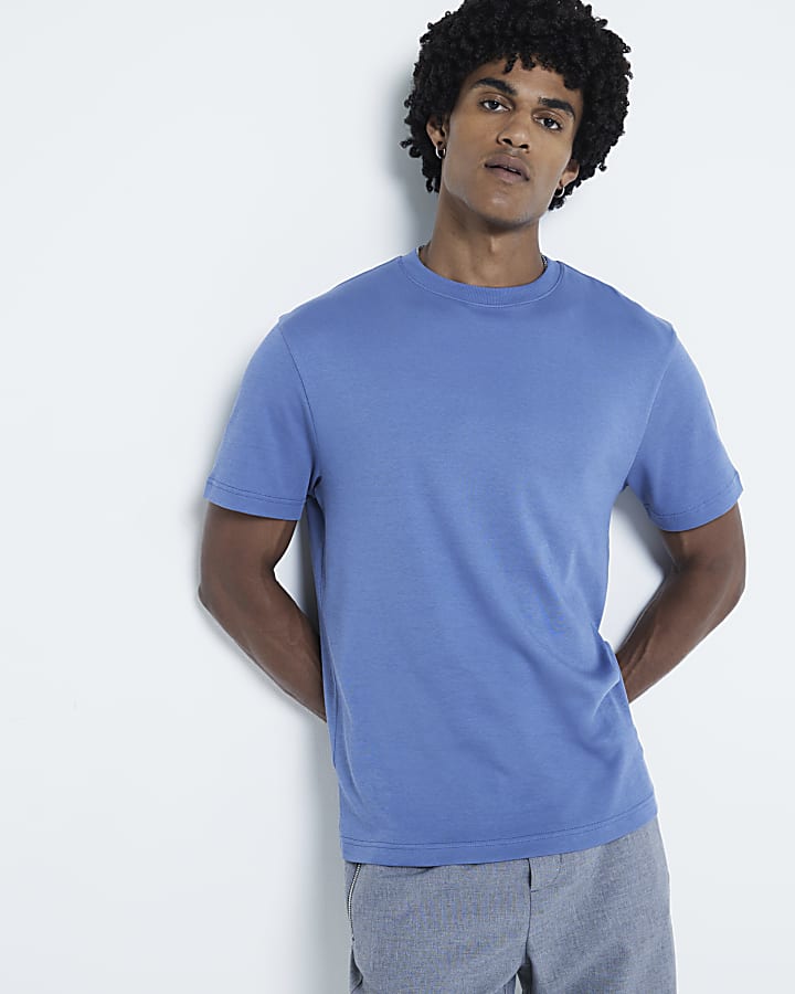 Blue Slim Fit RI Studio T-Shirt