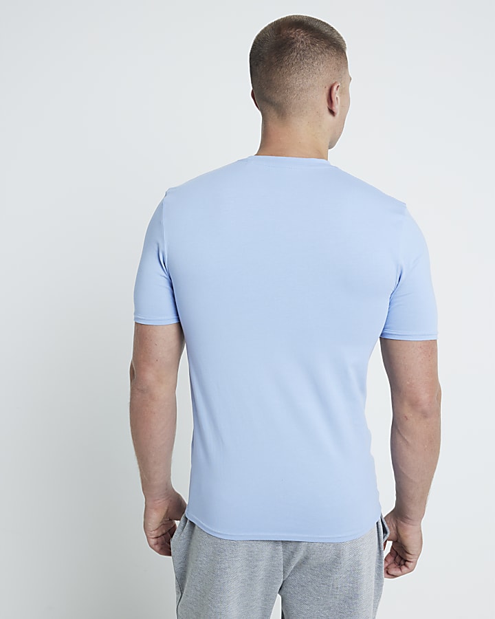 Blue Muscle Fit RI Studio T-Shirt