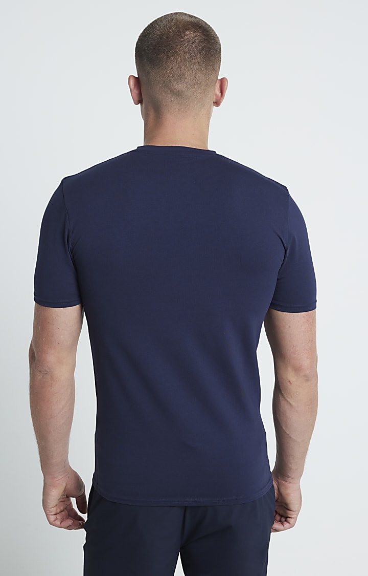 Navy Muscle Fit RI Studio T-Shirt