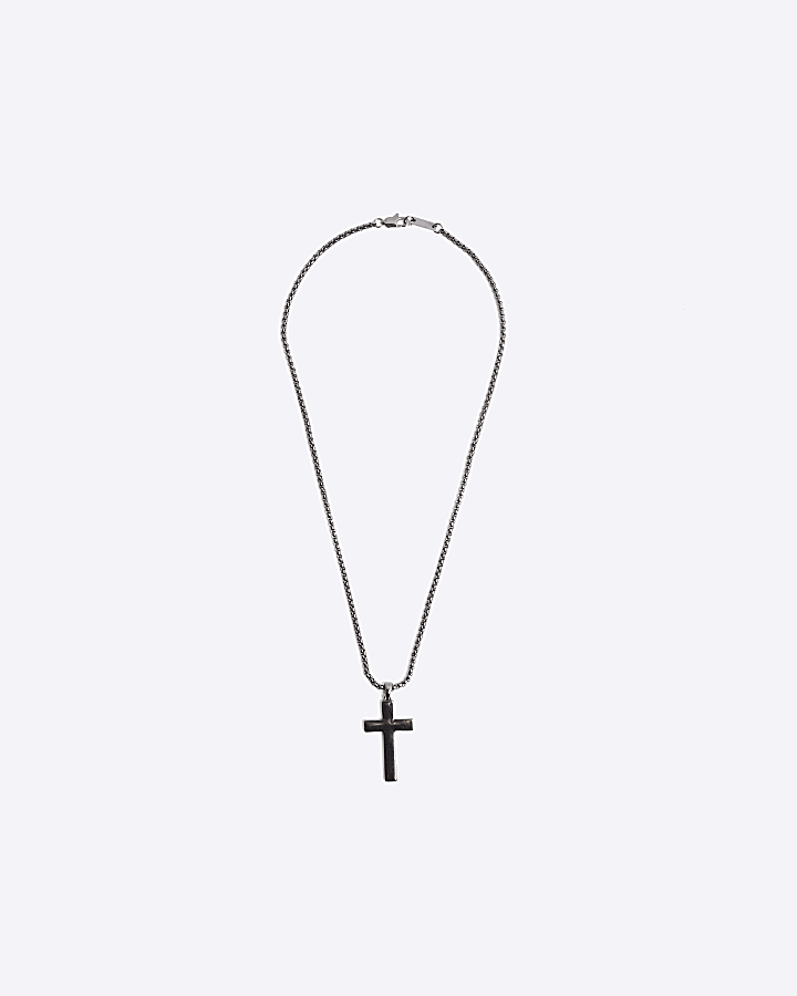 Black Cross Necklace