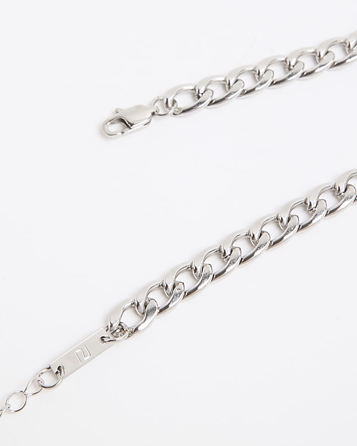 Black thread chain necklace
