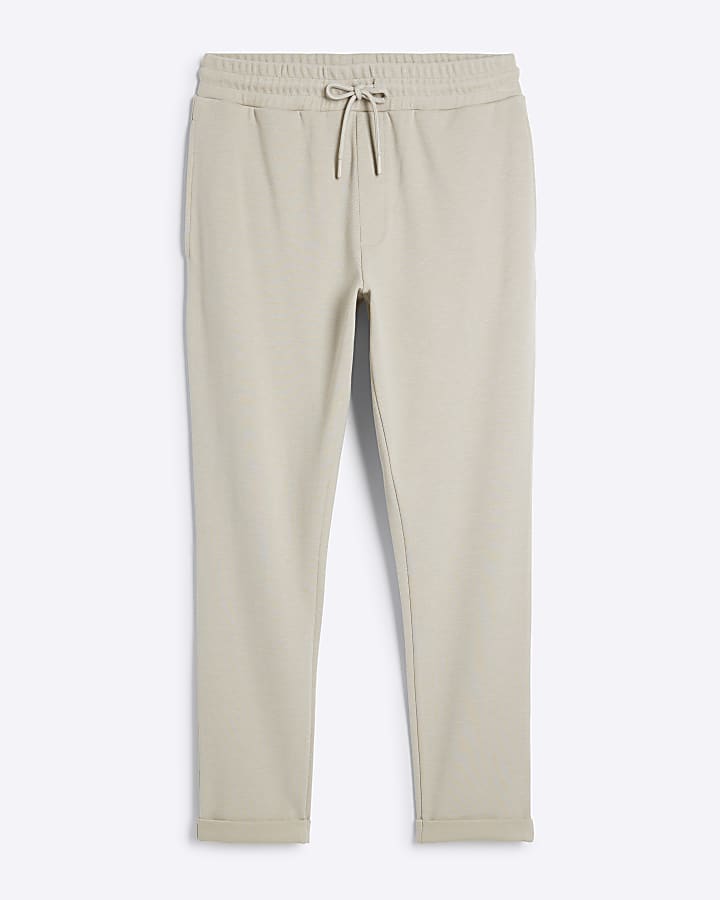 Stone Pique Skinny Fit Joggers