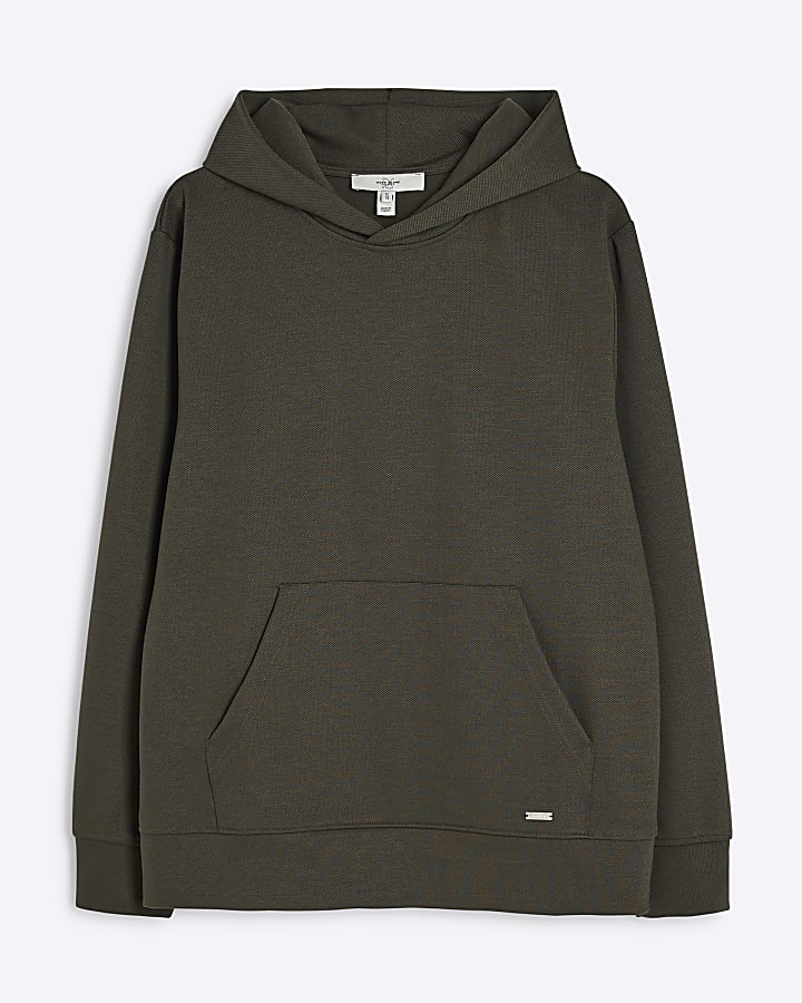 Khaki Long Sleeve Smart Hoody