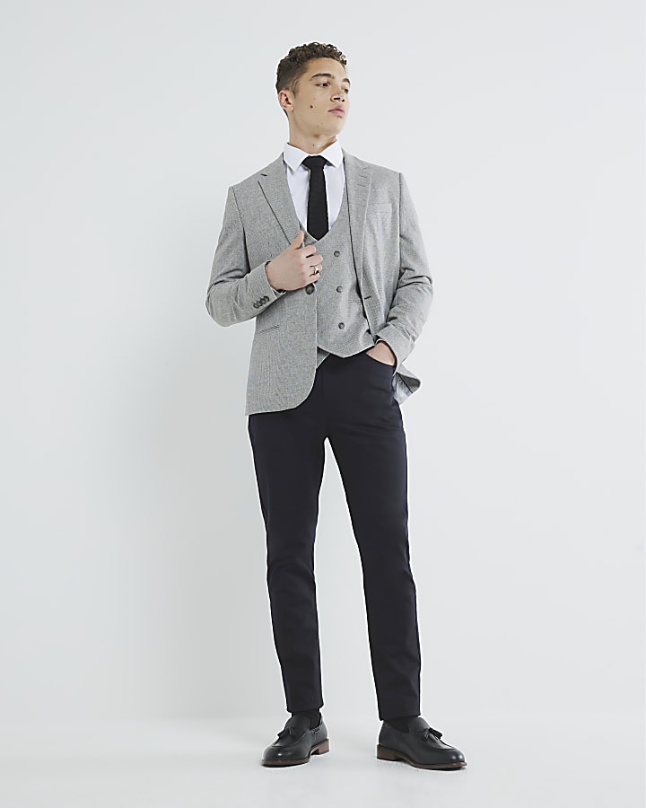 Grey Puppytooth Waistcoat