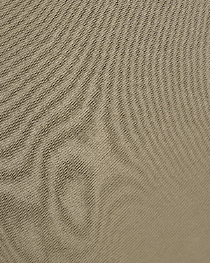 3 Pack White Beige & Khaki Slim Fit T-Shirts