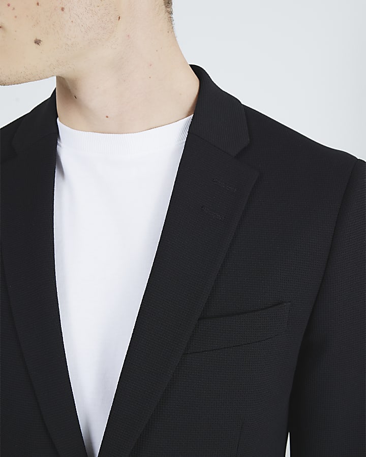 Black Skinny Fit Blazer