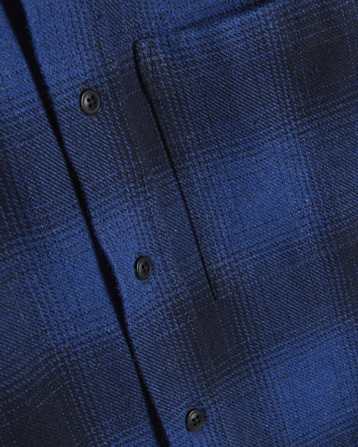 Blue Regular Fit Check Shirt