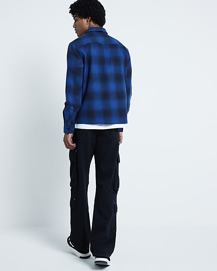 Blue Regular Fit Check Shirt
