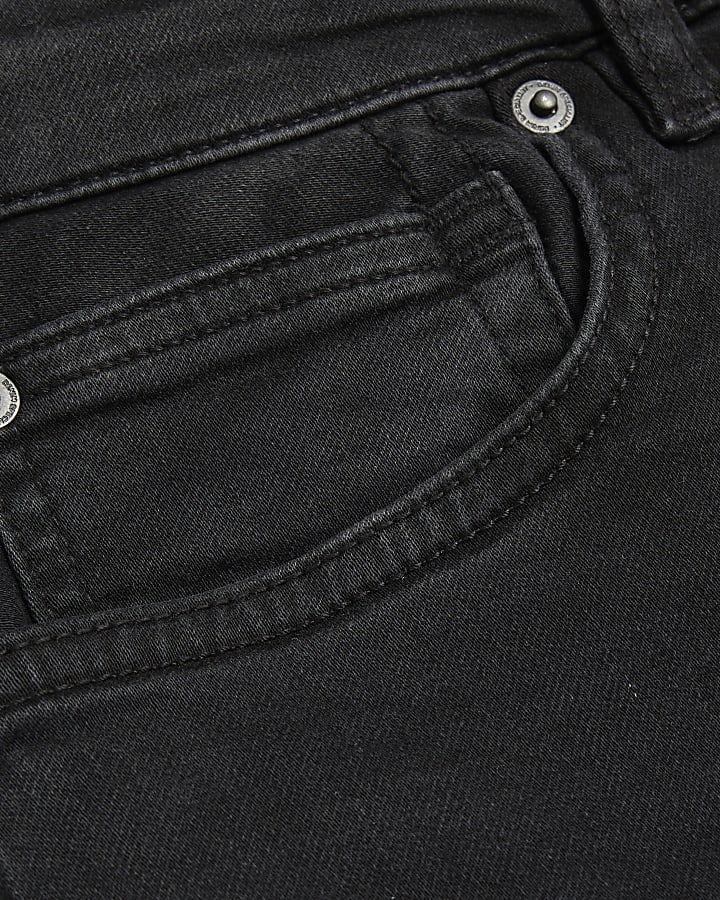 Black Washed Slim Fit Jeans