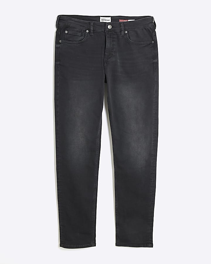 Black Washed Slim Fit Jeans