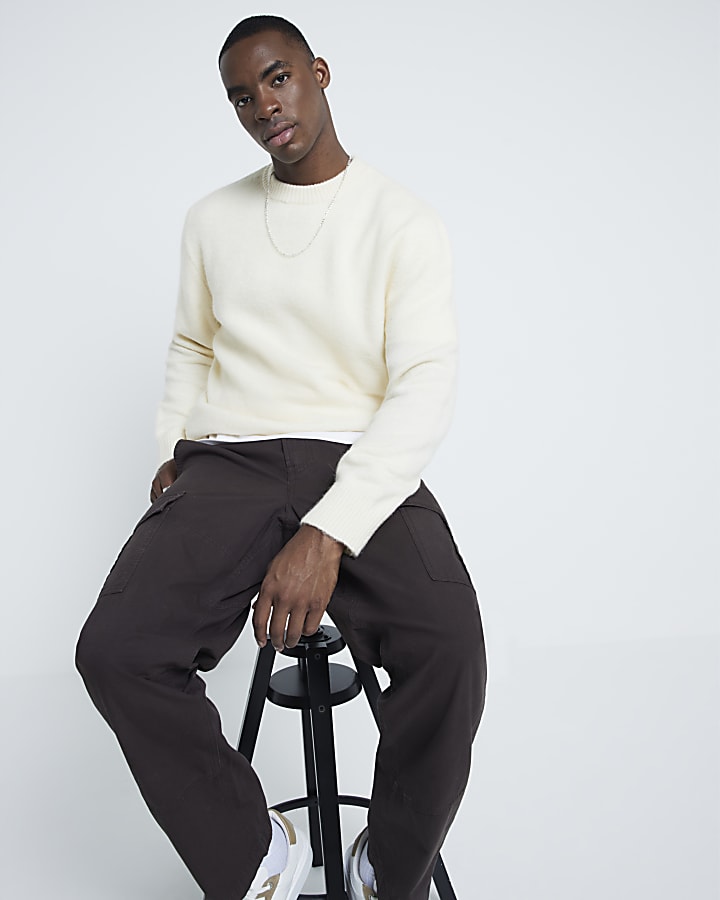 Yellow Relaxed Fit Jumper
