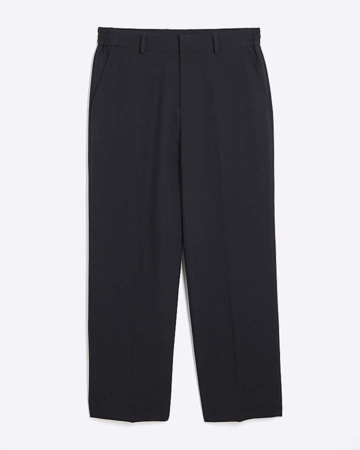 Navy Relaxed Fit Trousers