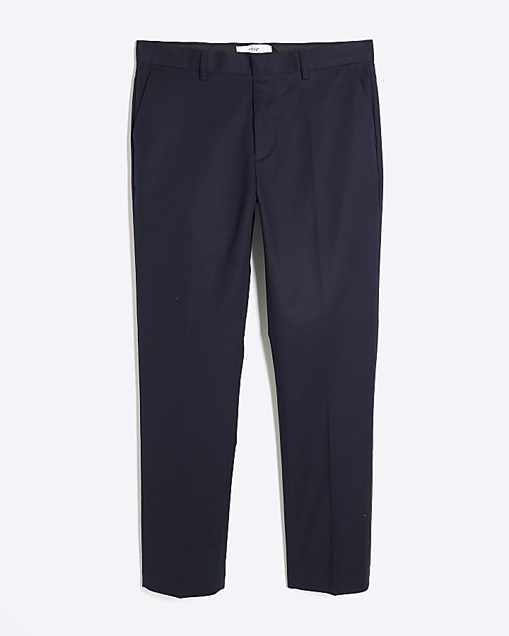 Navy Slim Fit Chino Trousers