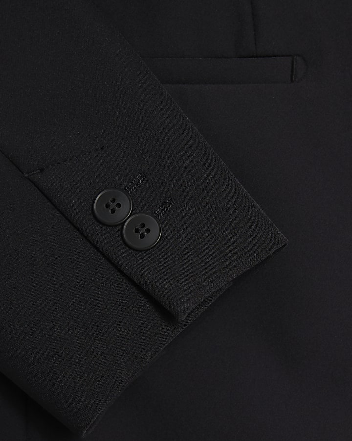 Black Comfort Stretch Skinny Suit Jacket
