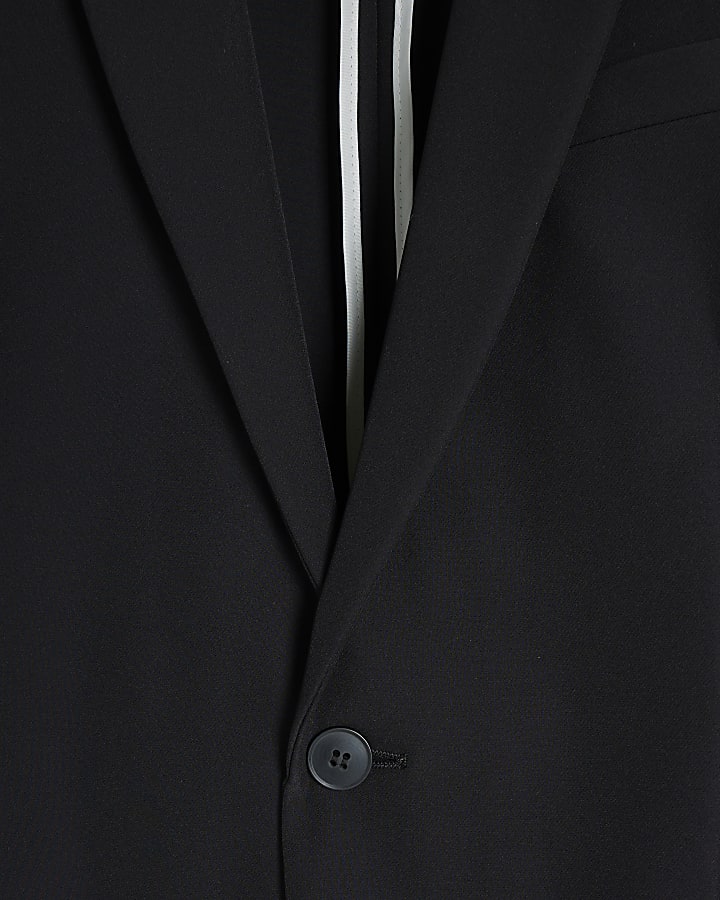 Black Comfort Stretch Skinny Suit Jacket