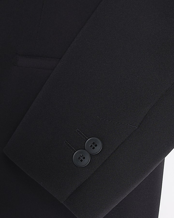 Black Comfort Stretch Skinny Suit Jacket