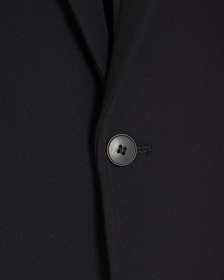 Black Comfort Stretch Skinny Suit Jacket