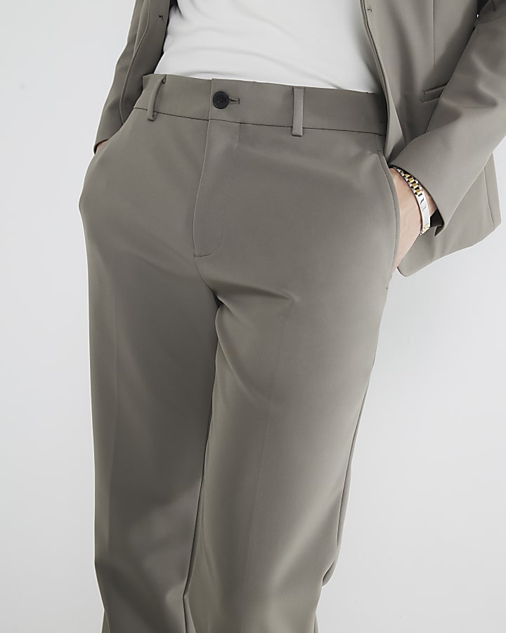 Beige Comfort Stretch Skinny Trousers