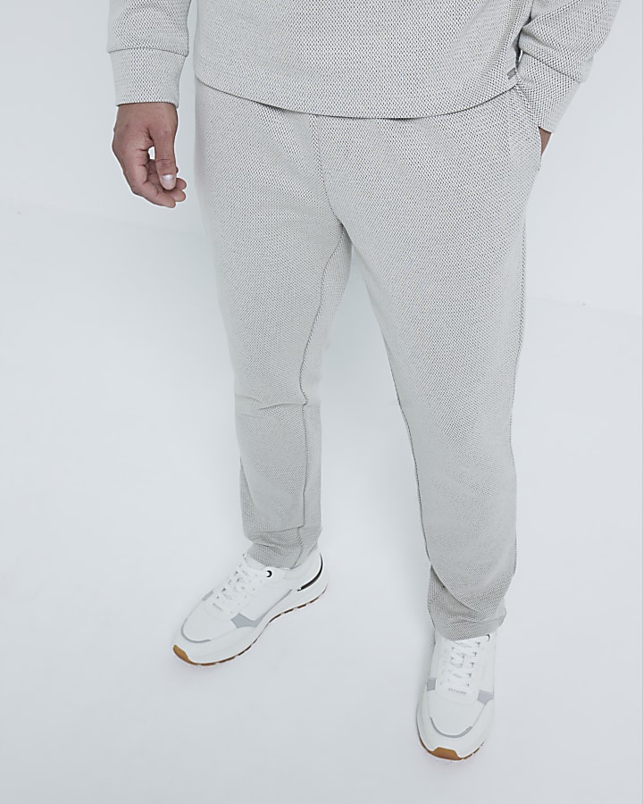 Stone Slim Fit Jacquard Joggers