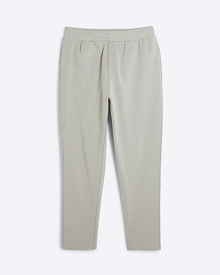 Stone Slim Fit Jacquard Joggers