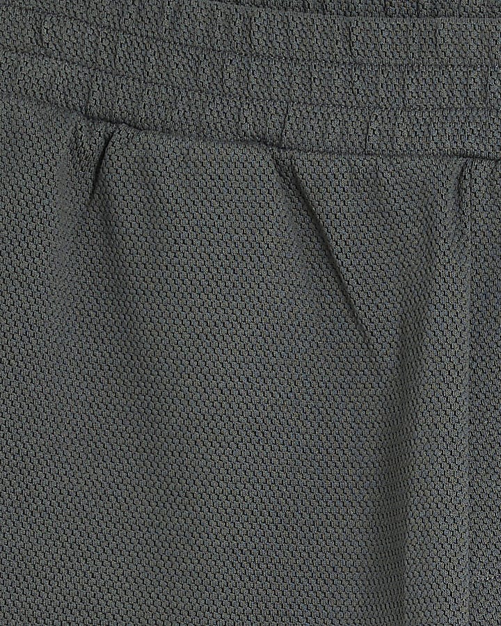 Grey  Slim Fit Jacquard Joggers
