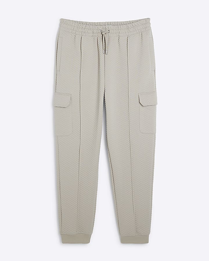 Stone Diamond Quilted Cargo Joggers