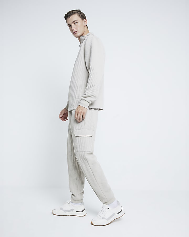 Stone Diamond Quilted Cargo Joggers