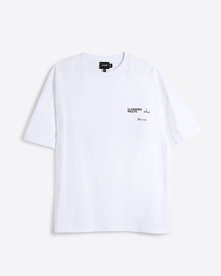 White Regular Fit Saint Claude T-Shirt