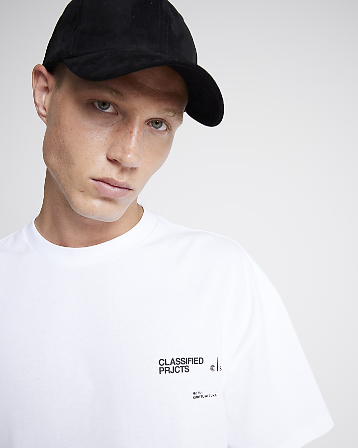 White Regular Fit Saint Claude T-Shirt