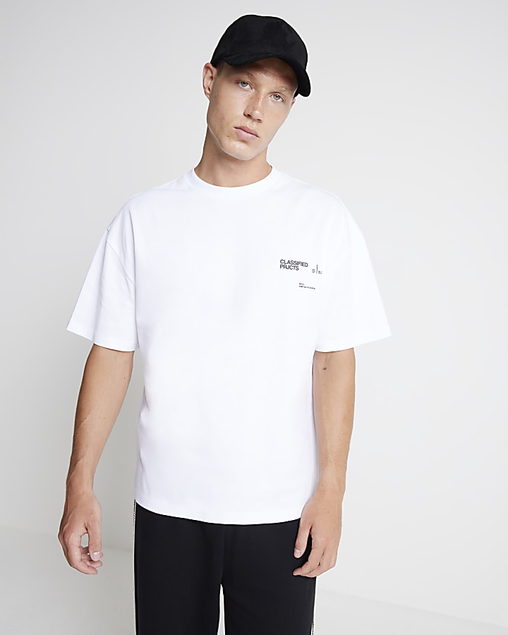 White Regular Fit Saint Claude T-Shirt