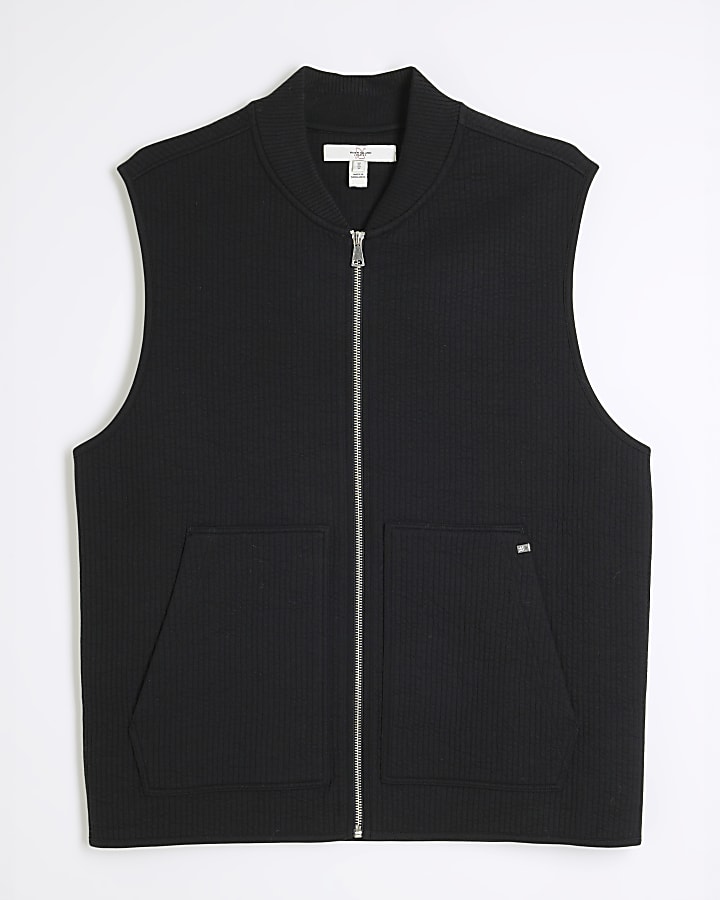 Black Quilt Gilet