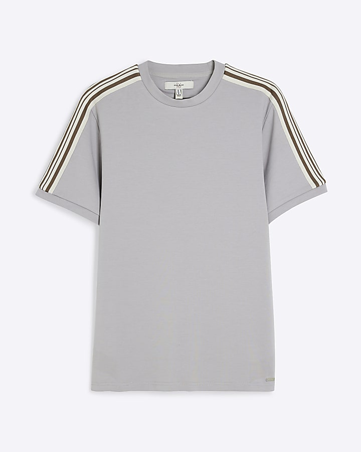 Stone Short Sleeve Interlock Taped T-shirt