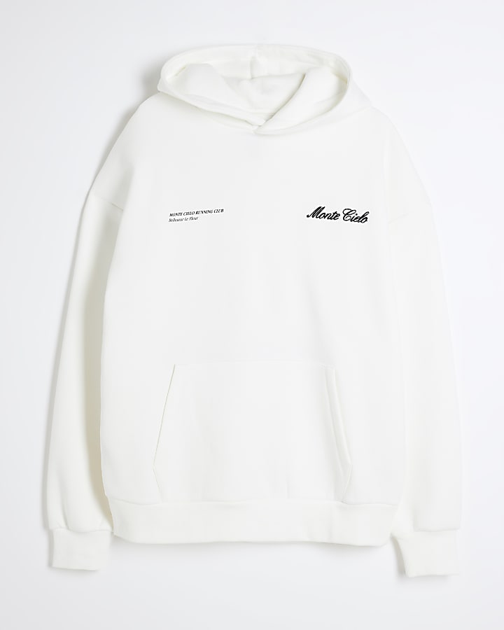 Ecru  Monte Cielo Graphic Hoodie