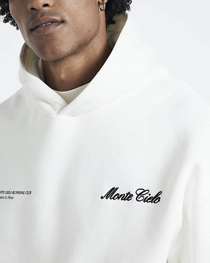 Ecru  Monte Cielo Graphic Hoodie